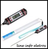 Termômetro Culinário Digital De luxo Para Alimentos Em Geral.