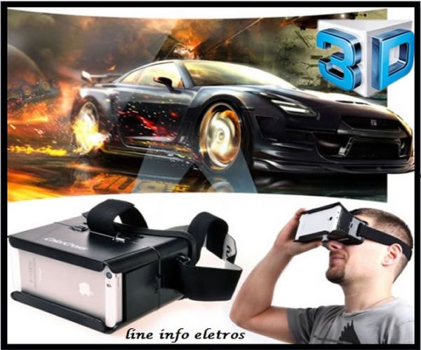 Óculos Realidade Virtual Cardboard tipo rift Universal Para Smartphone