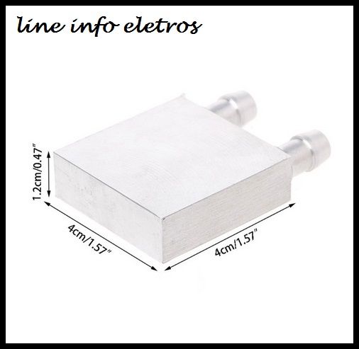 Bloco De Resfriamento Aluminio Cpu/peltier Bloco De Aluminio